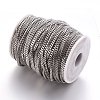 304 Stainless Steel Twisted Chains Curb Chain CHS-R001-1.0mm-3