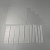 5-Layer Rectangle Acrylic Minifigures Organizer Display Risers ODIS-WH0038-38C-2