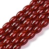Dyed & Heated Natural Carnelian Beads Strands G-G177-J01-01-2
