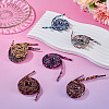7 Pairs 7 Colors Polyester Cord Shoelace FIND-TA0009-65-8