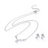 304 Stainless Steel Jewelry Sets SJEW-F211-01G-P-1