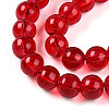 Baking Paint Transparent Glass Beads X1-DGLA-N006-8mm-10-3