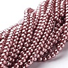 Glass Pearl Beads Strands X-HY-4D-B58-2