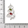 Brass Micro Pave Cubic Zirconia Pendants KK-L258-01P-A01-3
