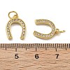 Brass Micro Pave Cubic Zirconia Pendants KK-U060-23G-01-3