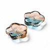 Transparent Spray Painted Glass Beads LS-GLAA-I050-01F-3