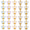 30Pcs 5 Colors Glass Pendants GLAA-SC0002-58-1