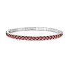 925 Sterling Silver Micro Pave Cubic Zirconia Stretch Bracelets for Women STER-D307-01P-08-1