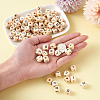 Kissitty ddPrinted Natural Wood Beads WOOD-KS0001-12-6