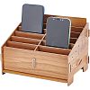 12-Grid Wooden Cell Phone Storage Box CON-WH0094-04A-1