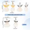 48Pcs 3 Styles Spiral Shell Angel Pendants FIND-PH0020-54-2