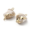Baroque Natural Trochid Shell Connector Charms PEAR-P004-52KCG-4