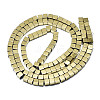 Electroplate Non-magnetic Synthetic Hematite Beads Strands G-S352-40-2