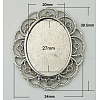 Alloy Cabochon Settings PALLOY-DA11-3435-AS-FF-1