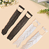 2 Pairs 2 Colors Polycotton Leg Sleeves AJEW-CY0001-29-6