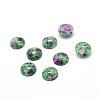 Synthetic Ruby in Zoisite Gemstone Cabochons G-T020-10mm-17-1