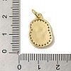 Brass Micro Pave Cubic Zirconia Pendants KK-K354-02G-S-3