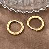 Brass Huggie Hoop Earrings KK-CBA8324-18B-G-2