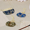 3Pcs 3 Colors Valentine's Day Flower Embroidery Silk & Satin Drawstring Sachet Bags with Tassel AJEW-LP0012-28C-1