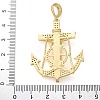 Brass Micro Pave Cubic Zirconia Pendants KK-M319-26G-05-3