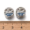 Rack Plating Alloy Rhinestone European Beads PALLOY-P307-06P-2