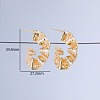 Stylish Brass Stud Earrings AK1364-4