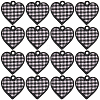 16Pcs Spary Painted Alloy Polyester Pendants FIND-SC0016-85-1