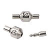 201 Stainless Steel Bayonet Clasps STAS-S078-11A-1