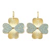 Brass Micro Pave Sky Blue Cubic Zirconia Pendants CU-CBA6938-07G-07-1