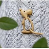 Mouse Wood Brooches JEWB-C010-05-5