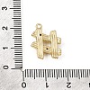 Brass Micro Pave Clear Cubic Zirconia Pendants CU-CBA3D76-13G-3