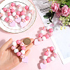 Heart Wood Beaded Napkin Rings AJEW-SC00039-3