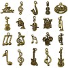 100 Pcs 20 Styles Tibetan Style Alloy Pendants FIND-CJ0003-88-1