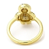 Penguin Cubic Zirconia Adjustable Rings RJEW-K247-01G-2