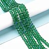 Electroplate Glass Beads Strands X1-EGLA-A034-T6mm-L12-4