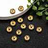 Iron Rhinestone Spacer Beads RB-A008-8MM-G-5