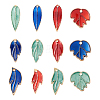 Biyun 48Pcs 12 Style Alloy Enamel Links Connectors ENAM-BY0001-05-1