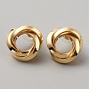 Iron Twist Knot Stud Earrings for Women EJEW-WH0004-106D-1