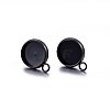 304 Stainless Steel Stud Earring Settings STAS-H467-08B-16mm-2