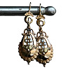 Alloy Imitation Pearl Oval Dangle Earrings FS-WG8B302-01-5