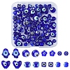 80Pcs 8 Styles Handmade Lampwork Evil Eye Beads LAMP-FS0001-38B-1