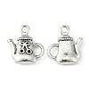 Teapot Alloy Small Handmade Charms Pendant PALLOY-WH0086-88AS-1