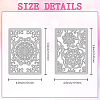 2Pcs 2 Styles Mandala Theme Carbon Steel Cutting Dies Stencils DIY-WH0309-2085-2