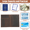Rectangle Leather Travel Passport Wallet Cover AJEW-WH20096-54A-5
