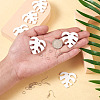  DIY Monstera Leaf Dangle Earring Making Kits DIY-TA0008-38-8