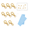 8Pcs 925 Sterling Silver Lobster Claw Clasps STER-UN0001-67-1