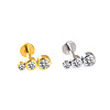 316L Surgical Stainless Steel & G23 Titanium Crystal Rhinestone Labrets for Women Men WG3A239-08-1