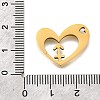 201 Stainless Steel Pendants STAS-A116-01G-09-3