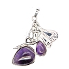 Natural Amethyst Pendants PW-WG23DAF-05-1