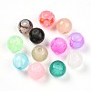 Baking Paint Imiation Jade Glass Beads X1-DGLA-S115-6mm-MY-2